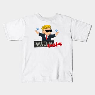 Wallstreetbets Kid Diamond Hands Kids T-Shirt